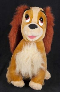 Disney Disneyland "Lady" and the Tramp Plush 15" Dog Stuffed Animal